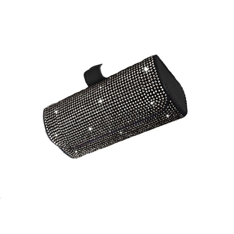 Kristall Auto Sonnenbrillenhalter Etui Getränkehalter Auto Sonnenbrillenbox Clip Strass Auto Bling Zubehör für Damen