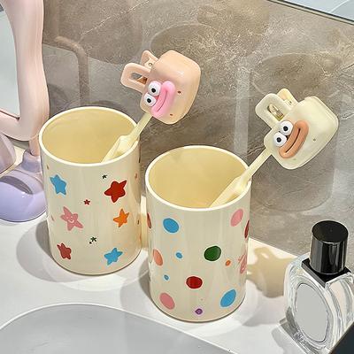 Travel Toothbrush Head Covers Dopamine Sausage Mouth Toothbrush Protector Cap Brush Pod Case Protective Portable Travel Clip