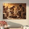 Füße waschen Leinwand Wandkunst, Religiöses Gemälde Moderner Zeitgenössischer Stil für Wohnzimmer Schlafzimmer Büro, Wanddekor Kunstdruck, Einzigartiges Geschenk, Bunt