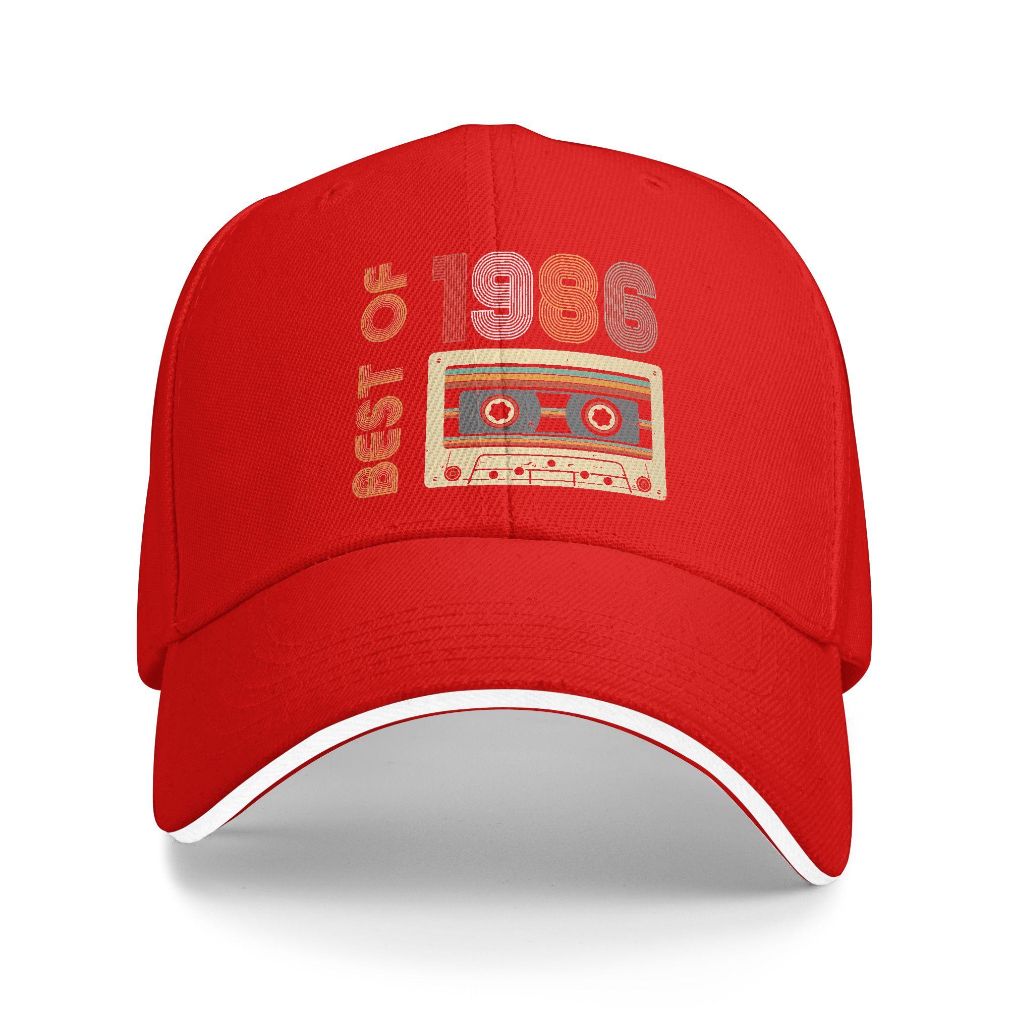 

Vintage 1986 Made in 1986 40th Birthday 40 Years Old Baseball Cap Fashion Trucker Hat Spring Men Outdoor Sports Snapback Cap One Size