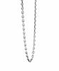 Medium Silver Chain Sterling Silver Direct Figaro 50cm [Lion Heart] Necklace, 0.2cm Wide, 925, Men's (with Pouch), Sale, Chain, (oxidized Finish)
