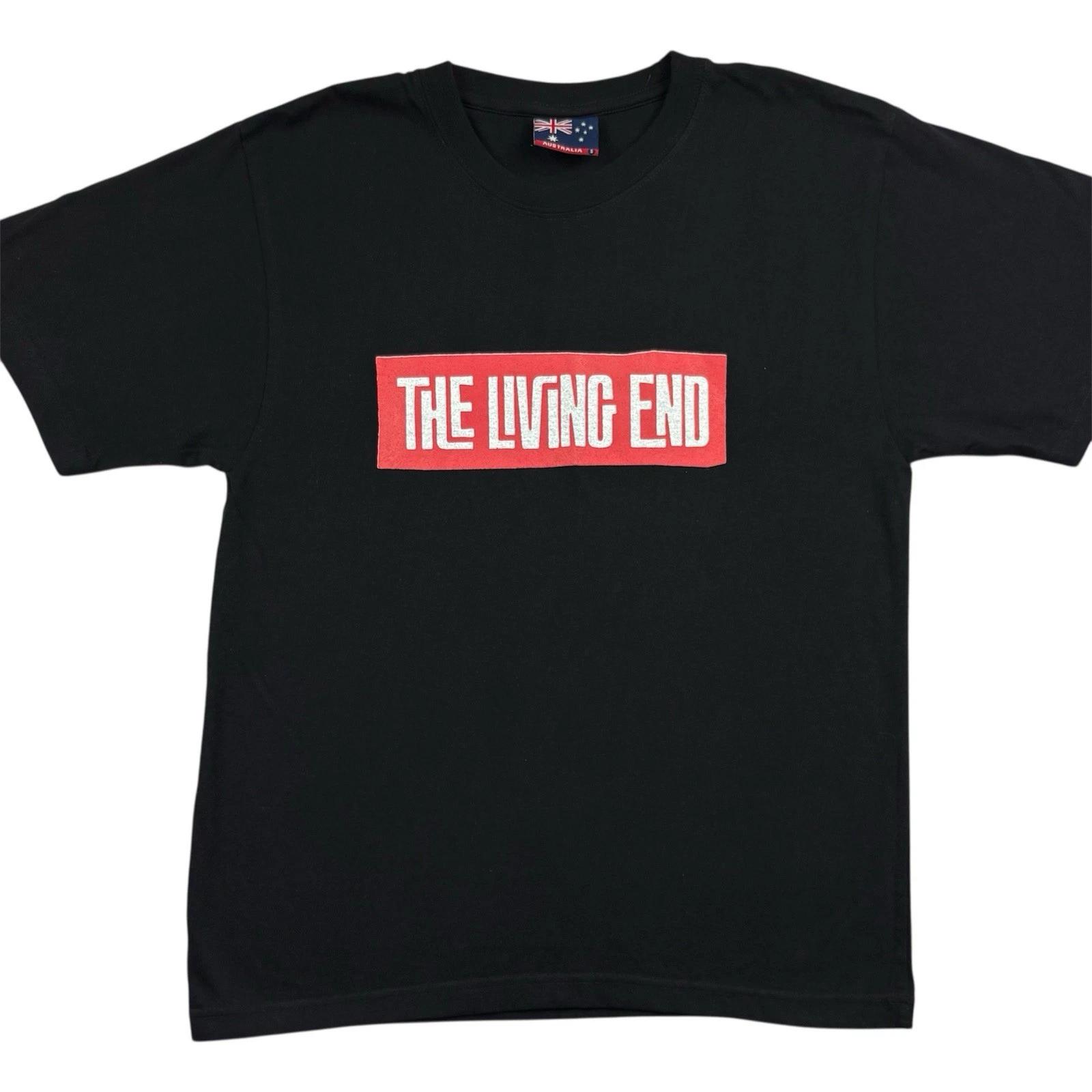 

The Living End Ретроспективный тур 2012 100% Хлопок Футболка Мужские Футболки Топ Мужской Размер S Черная Футболка Рок-группы L