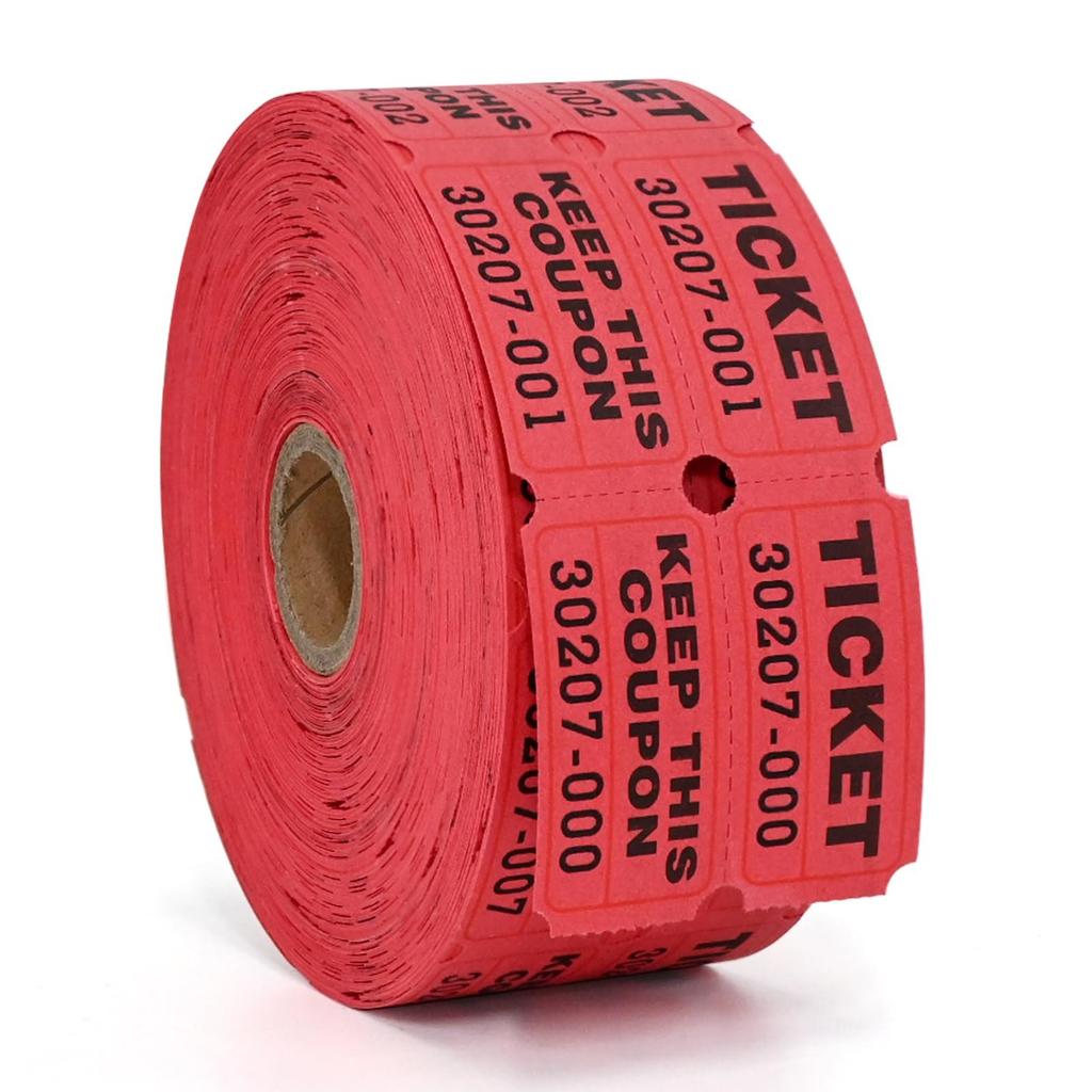 1000pc Color Tearable Admission Coupon Voucher Coupon Prize Draw Coupon