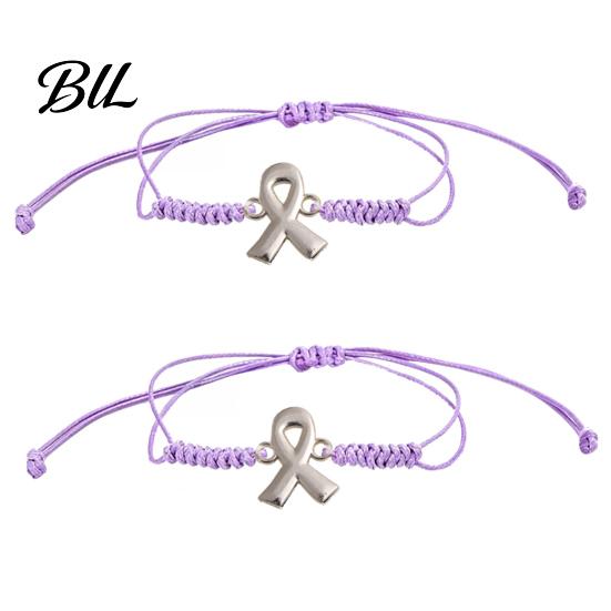 Verstelbare Gevlochten Touw Armband 2 STUKS Handgeweven Armbanden met Metalen Lint Hanger, Koord Bewustzijn Flexibele Knoop Touw Polsbandjes, Dagelijks