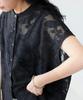 Antiqua Sleeveless Lace One Size Black Women's Shirt, YP-00141, 05,