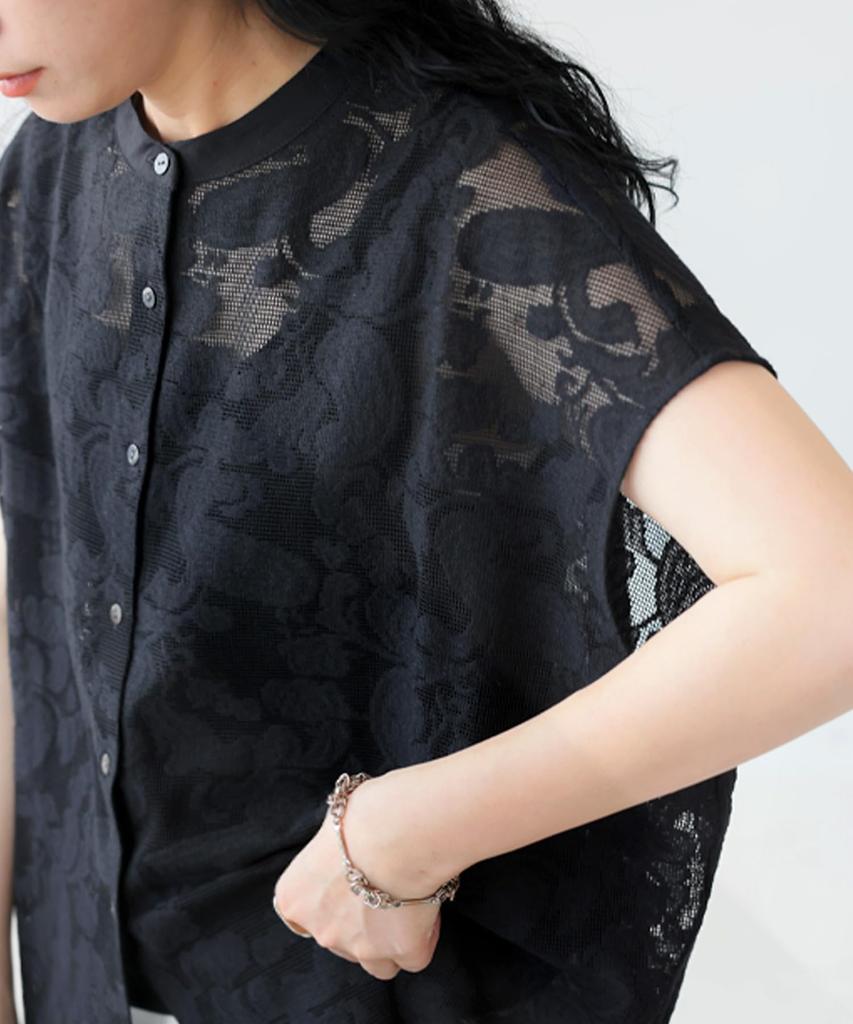 Antiqua Sleeveless Lace One Size Black Women's Shirt, YP-00141, 05,