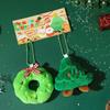 1Pair Cute Cartoon Christmas Plush Keychain Kawii Plush Christmas Tree Santa Claus Snowman Pendant Decoration Accessories