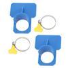 2 PCS Swimming Pool Pipe Fixing Holder Hose Support Mount Bracket with 2 Hose Clamps