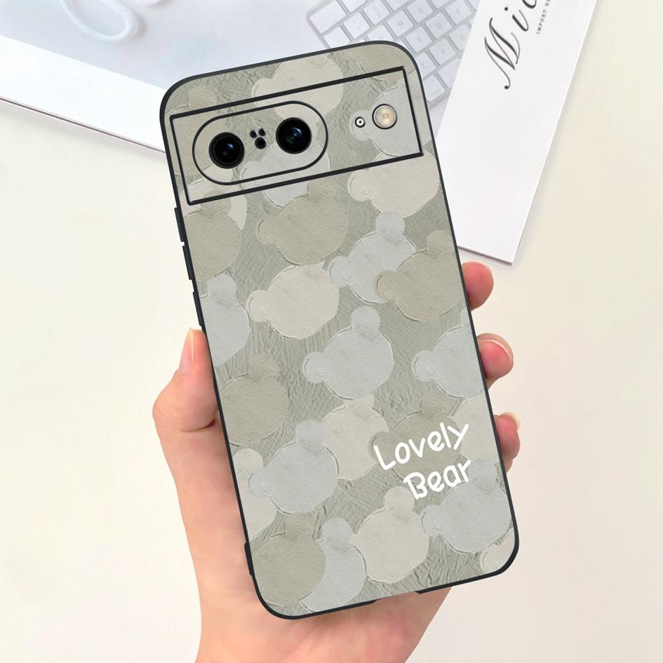 For Google Pixel 8 Pro Case GC3VE G1MNW Soft Silicone Rubber Protector Cover For Google Pixel 8 8A Bumper Pixel8 8Pro Phone Case