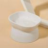 Classic Neck Protection And Anti Rollover Cat Pet Tableware With Large Opening And High Foot Plastic Cat Bowl
