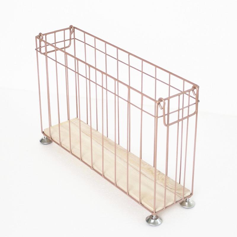 Nordic Style Iron Storage Basket with Wheels for Books, Snacks, Magazines, Yoga Mats & Sports Equipment