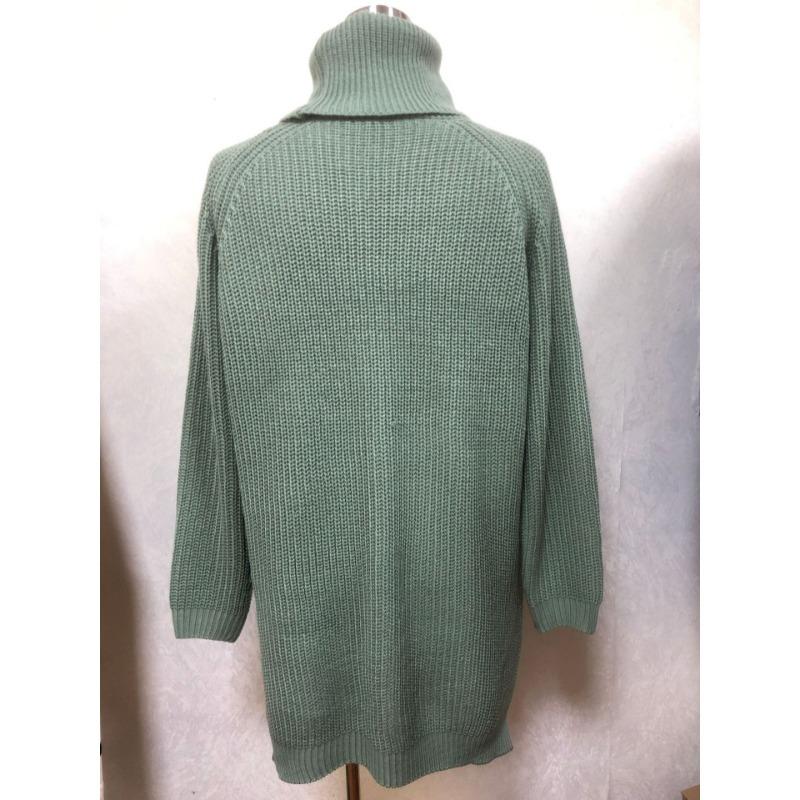 Autumn Winter Turtleneck Women Sweater New Fashion Loose Plus Size Casual Knitted Pullover Sweaters Solid Color Split Elegant Long Sleeve Sweater 1151