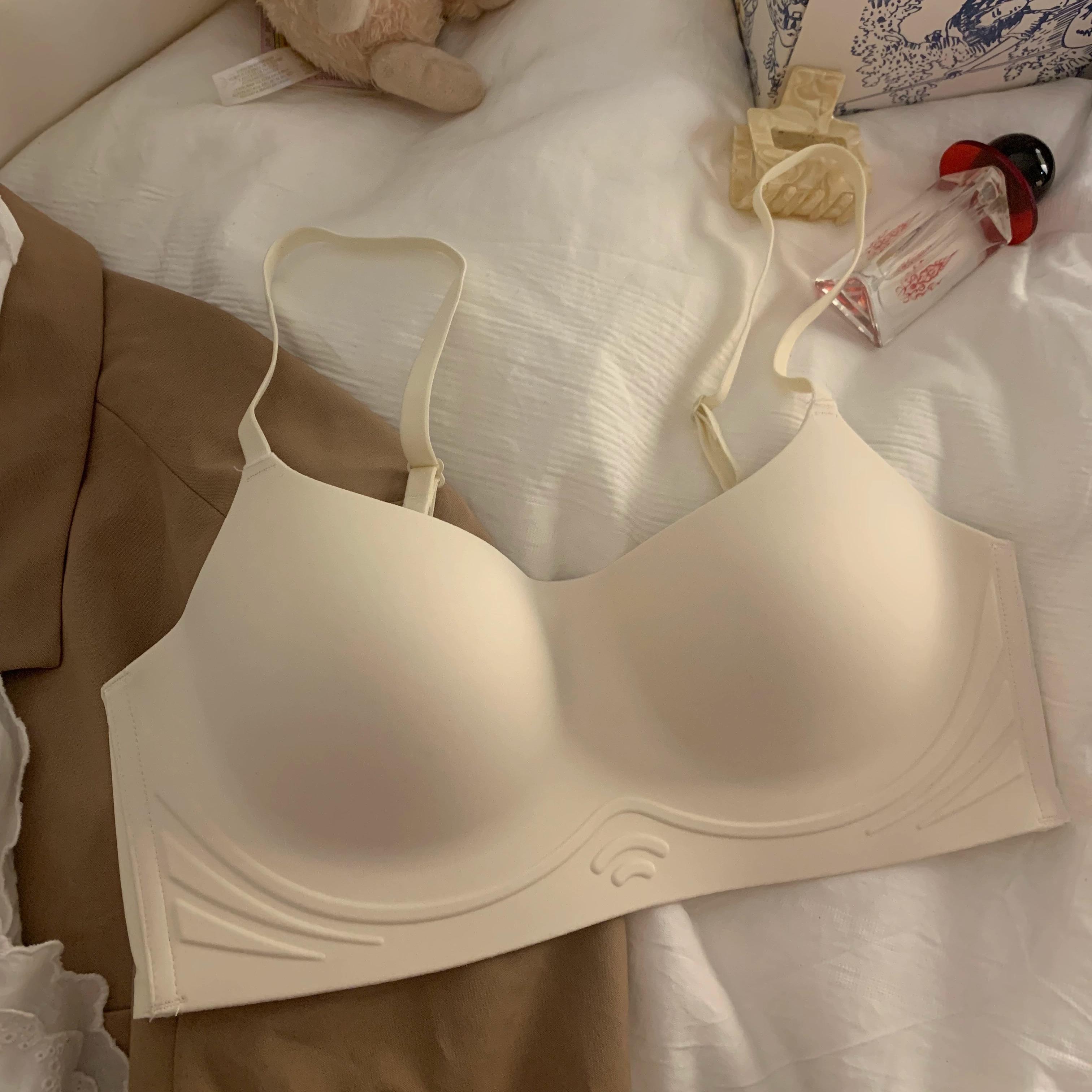 

Женские бюстгальтеры без бретелей, цельное нижнее белье, бюстгальтеры Push Up с открытой спиной для женщин, простое нижнее белье с подушечками, бюстгальтер 38/85AB