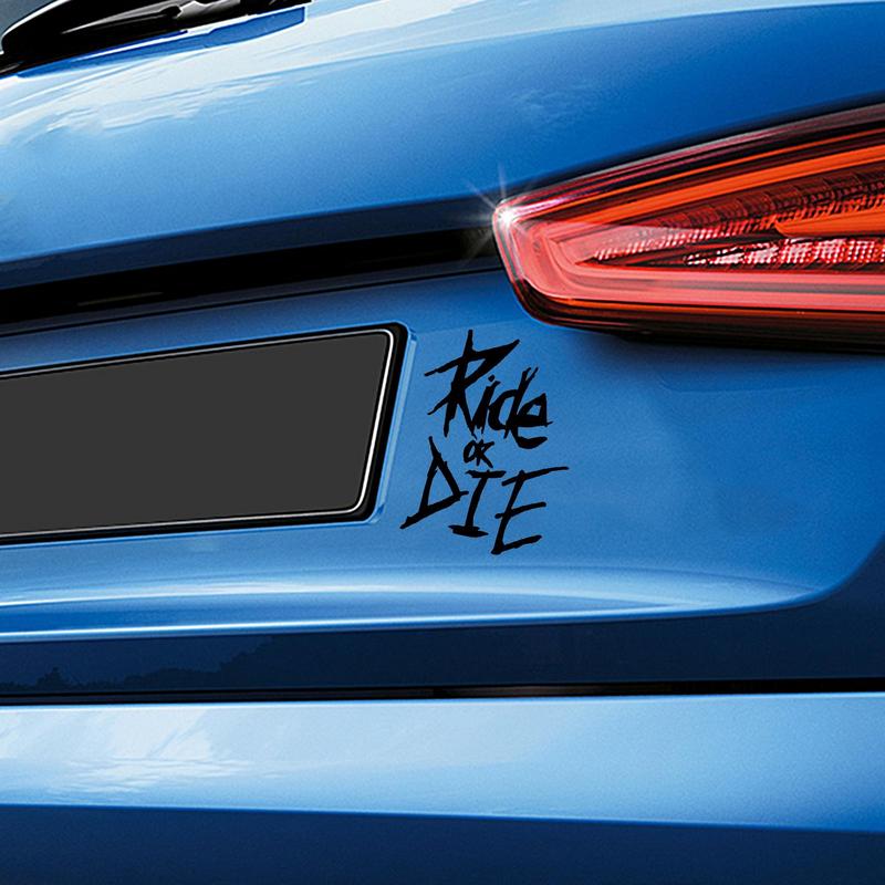 Ride Or Die Sticker Car Door Lettering Decal Waterproof Windshield Lettering Decal Sticker Ride Or Die Car Window Free To Cut