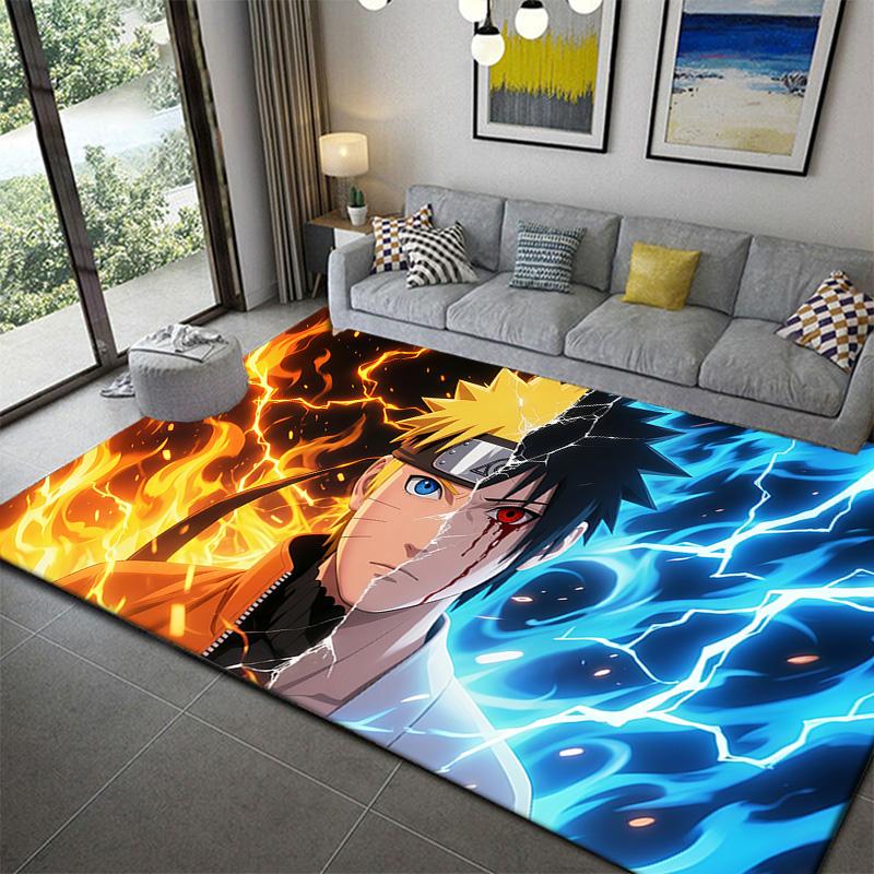 Naruto Premium Print Area Rug Non-Slip Durable Floor Carpet for Home Decor