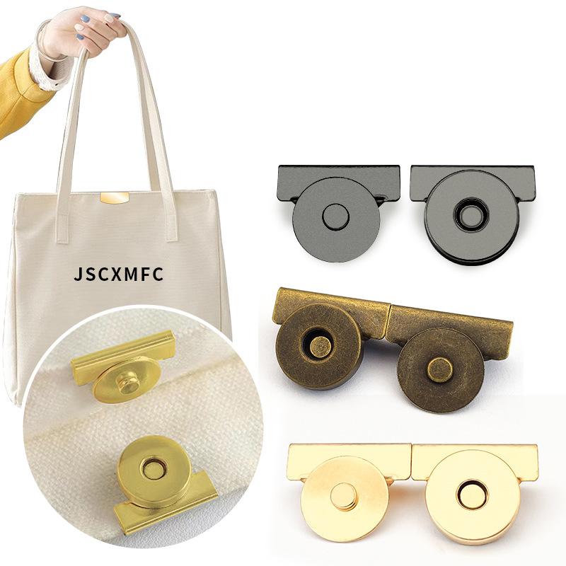 10Sets No Need To Sew Metal Magnetic Strong Fastening Buckle Wallet Canvas Bag Clothing Shoulder Bag Diy Magnetic Snap Button