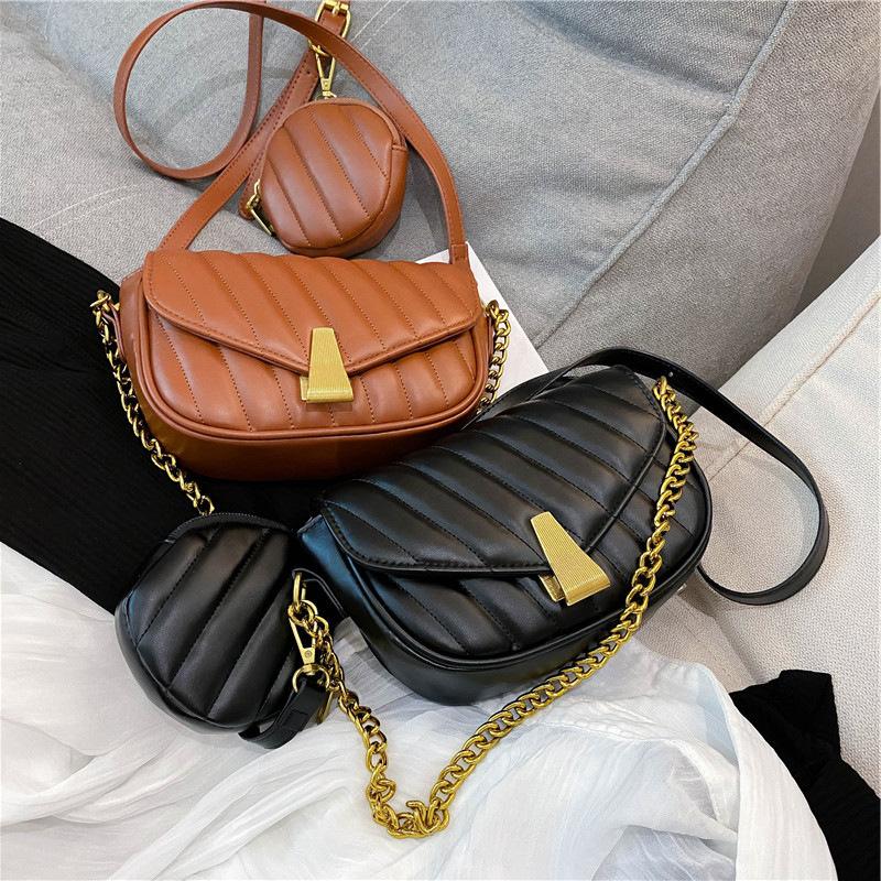 Autumn small bag women's bag 2025 new popular fashion personalized shoulder messenger bag Korean version small square bag