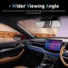 Rear View Mirror, 8.66" x 2.56" HD Clear Car Interior Suction Cup Mirror, 360 Degrees Rotatable Adjustable Rearview Mirror, Universal for Most Cars,