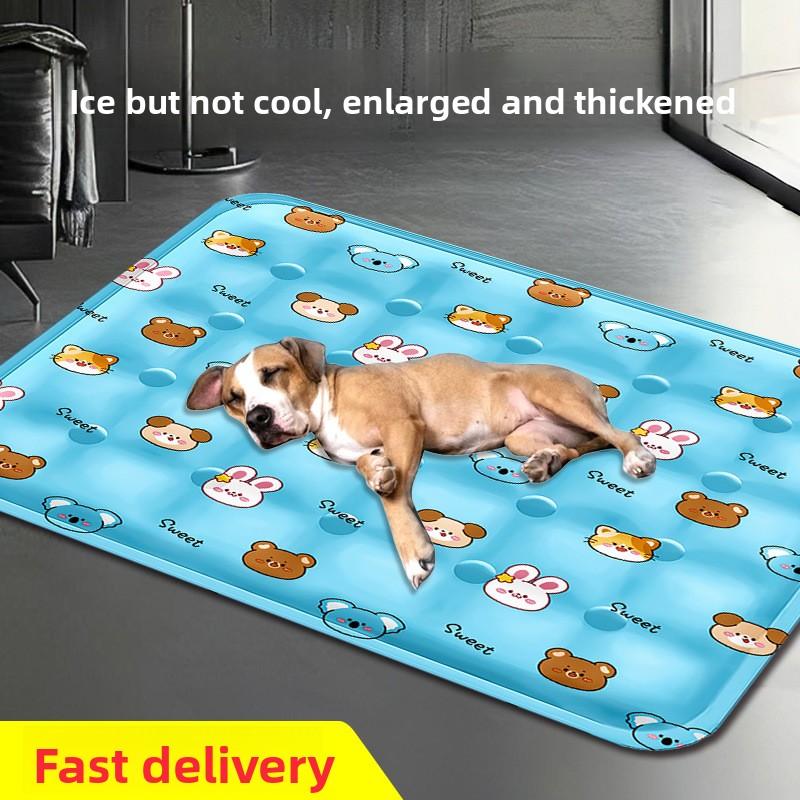 Summer Pet Ice Mat Cushion Breathable Cooling Pad Cushion Ice Pillow Summer Dog Bed Mat Ice Bed Cat Pet