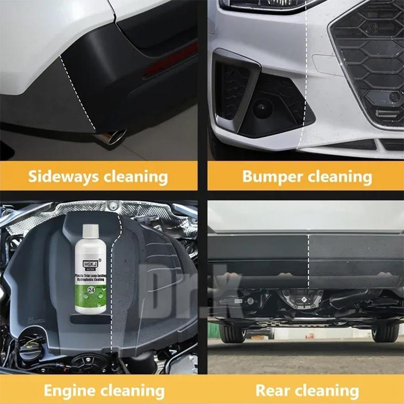 Plastic Restore Revitalizer Plastic Renovator Long Lasting Coating For Car Rubbers Refurbish Clean Gloss Black Shine