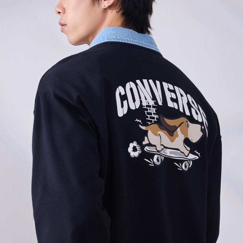 Converse Graphic Crew Fleece Top Ucj420 Ghm