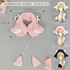 Sweet wind, cute little cashmere headband, earmuffs, warm ears in autumn and winter, earmuffs, horns, cold protection in winter, earmuffs