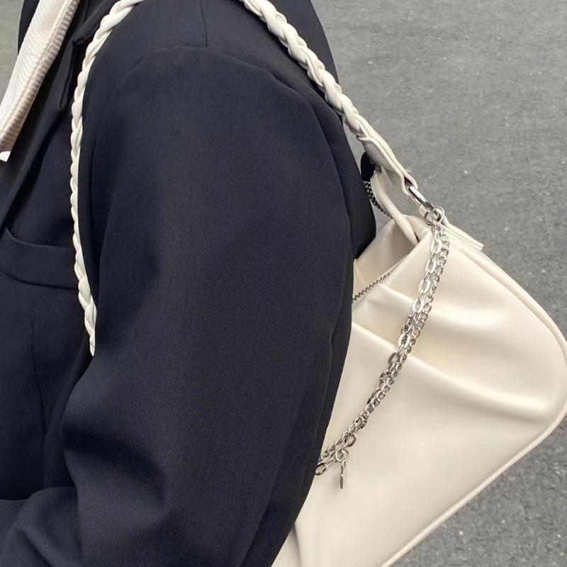 Korean version of trendy underarm bag women's pleated cloud square handbag niche design simple and versatile shoulder bag
