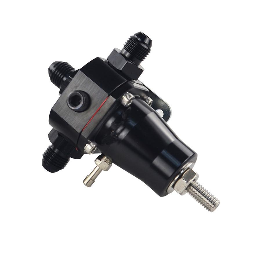 -XNUniversal Stainless Steel Fuel Pressure Regulator+Gauge+AN6 Fitting 30-70 PSI