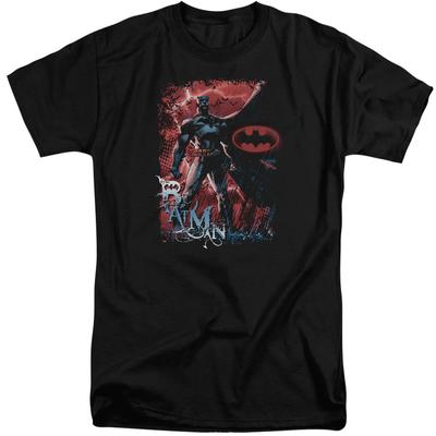 Batman Gotham Reign Mens Tall T Shirt Black Officially Licensed