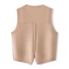 Autumn and Winter Women's Pure Woolen Thickened Round Neck Knitted Vest Sleeveless Solid Color Versatile Cashmere Tank Top