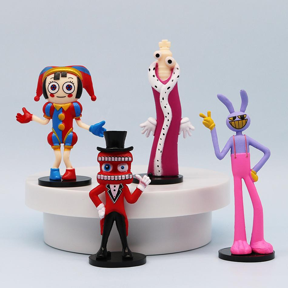 The Amazing Digital Circus 8 Styles Q Version Figurine Models, Rabbit Clown Dolls Cartoon Peripherals Cake Ornaments Toys Model
