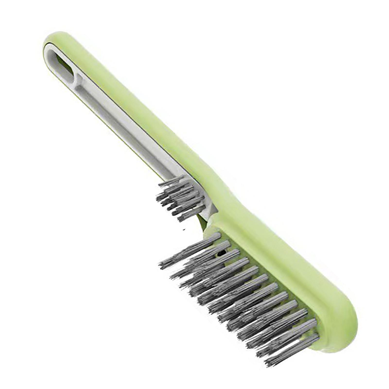 2 In 1 Liquid Filled Crevice Brush Hard   Bathroom Tile Crevice Brush Multifunctional Cleaning Brush