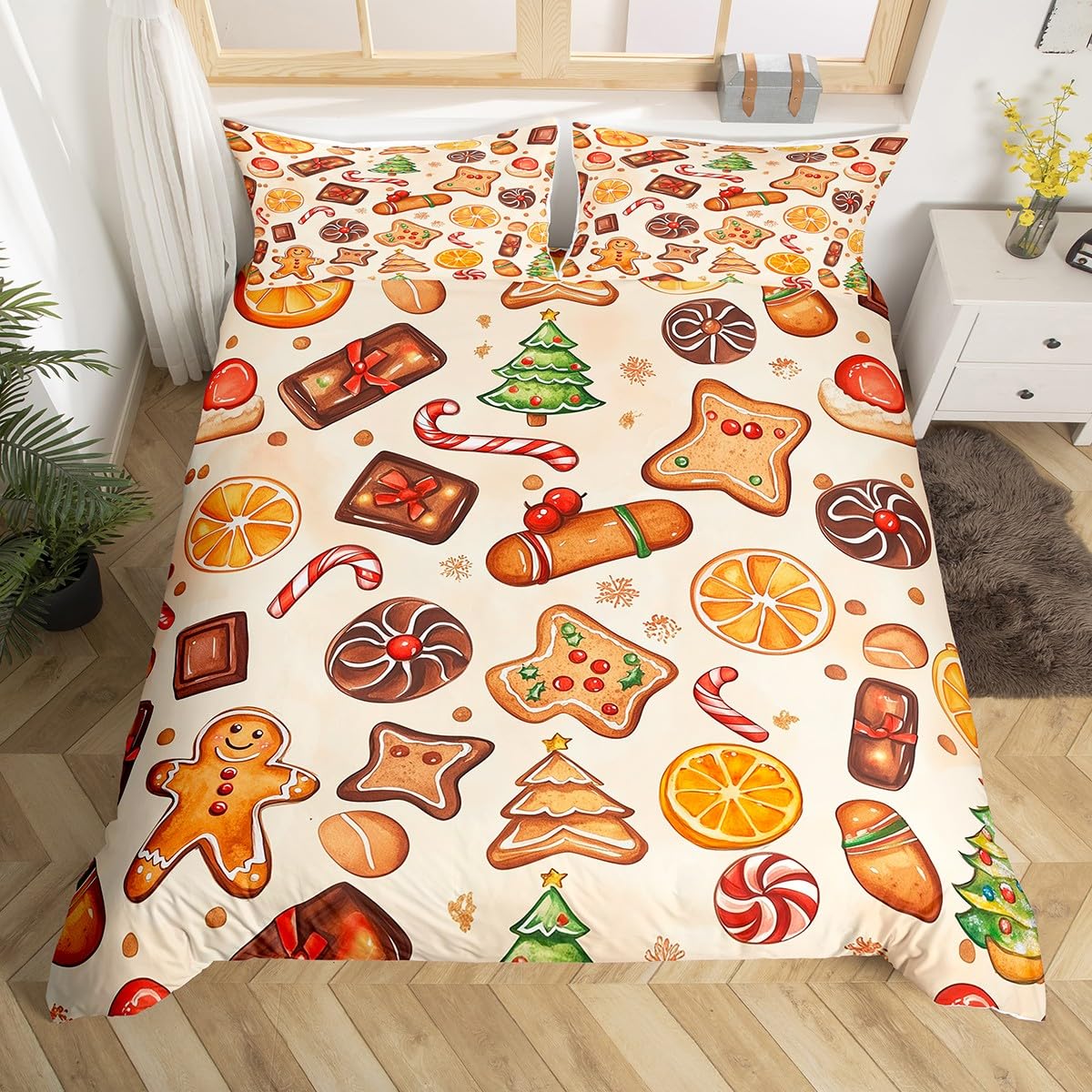 

Comforter Gingerbread S For Kids Queen S Lightweight Down Bedroom Decor 2 S 1 No Comforter Comforter (quilt)-EU Single(135*200cm)3pcs