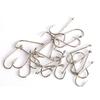 50PCS Baitholder Fishing Hooks High Carbon Steel Barbed Fish Hook Worm Pond Fish Bait Holder Size 10 12 14 1/0 2/0 3/0 4/0 5/0