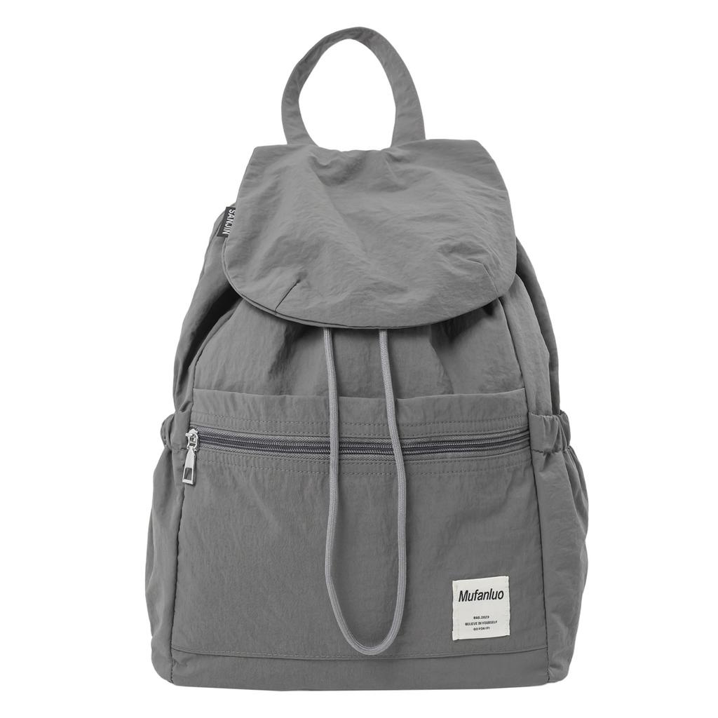 Schoolbag Fashion Travel Backpack Women's Storage Drawstring Bag Niche School Bag Lightweight College Student Class Backpack Commuter School Bag