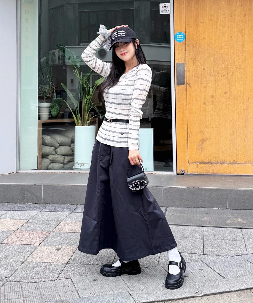 JUCYJUDY Striped Wool Knit Pullover Jzkt021B
