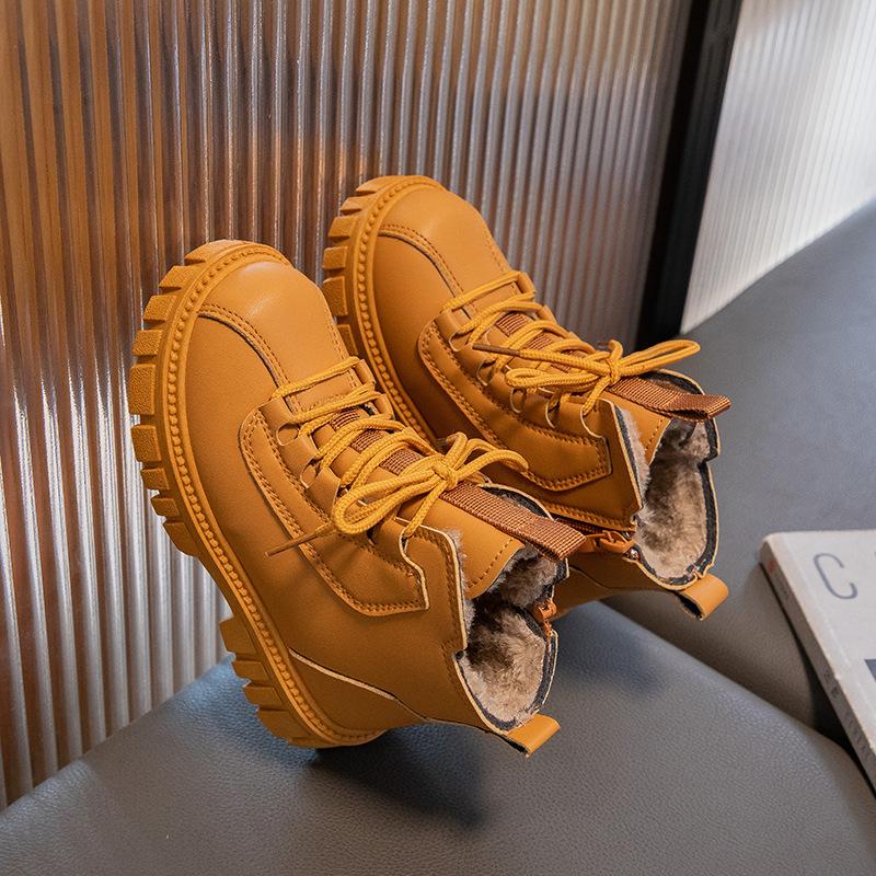 Autumn New Soft Soled Children's Leather Boots