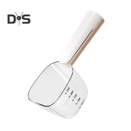 Dog Food Scoop with Accurate Measurement Dual-Function Cat Food Scoop 1 Cup Capacity Pet Food Measuring Scoop for Pet Feeding