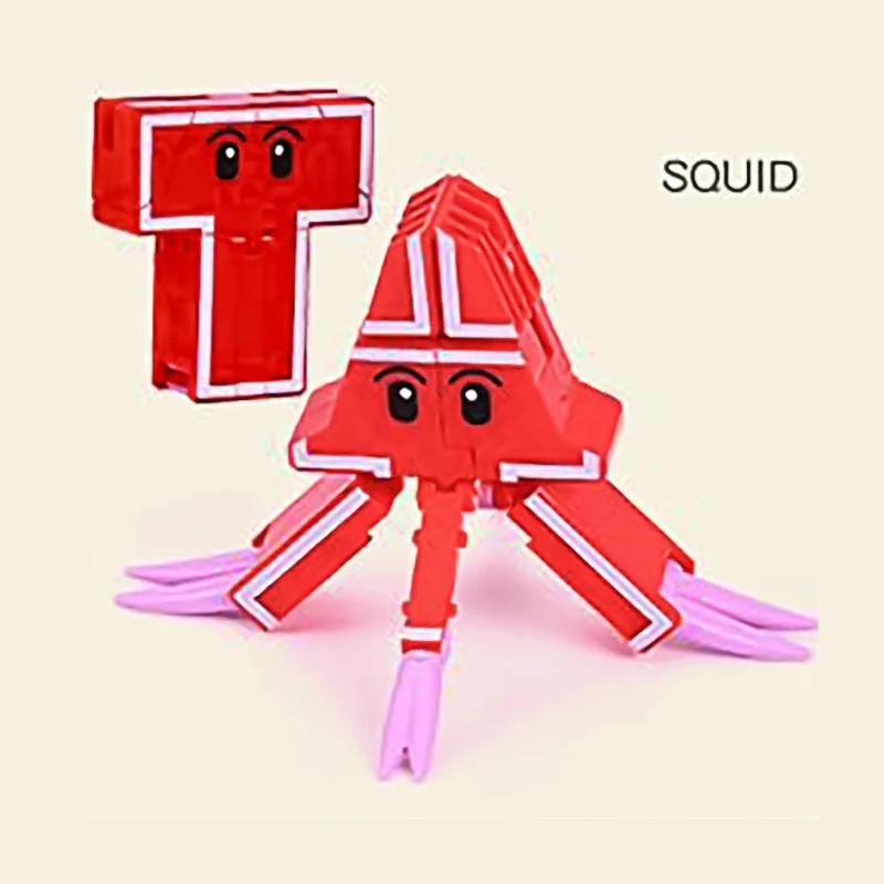 New Learning Toys 26 Letters Learnable Words Transformable  Combinable Robots Alphabet Toys For Kids Gifts Learn Play Robot Toy