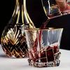 Luksusowy Kieliszek do Whisky ze Złotą Linią Luksusowe Kryształowe Szklanki Malowane Błyszczące Wielofunkcyjny Kieliszek do Wina Piwa Koktajlu Tumbler