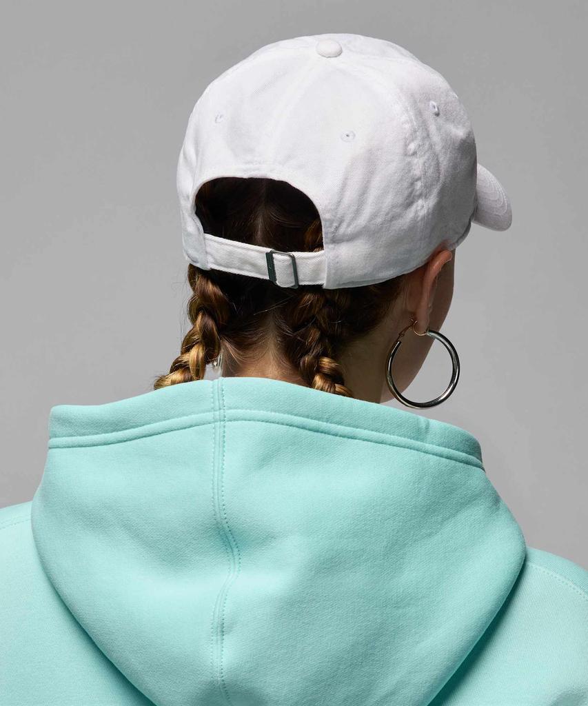 NIKE Jordan Club Unstructured Curve Bill Cap - White:Black / Hq1963-100
