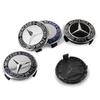 4pcs 75mm Car Wheel Center Cap Hub Badge Covers  Accessories for Mercedes Benz A B C E M R G S Class Exclusive AMG W108 W124