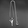 Elegant Figure Skating Chain For Women Men Stainless Steel Gold Color Rhythmic Gymnastics Dance Art Necklace Jewelry Accessory