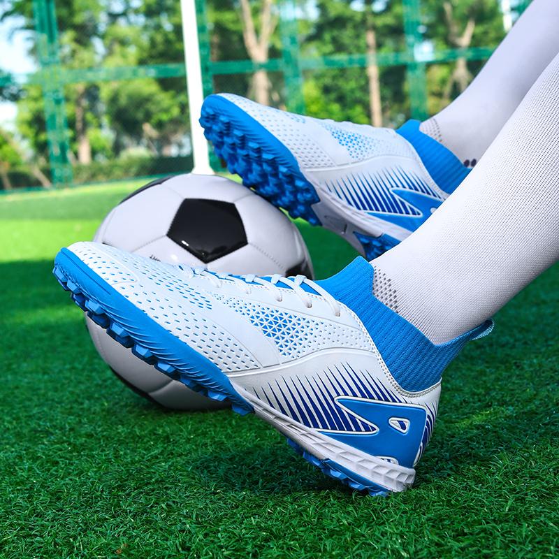Men's/Women's Football Boots Rubber Soft Sole Short Nails Artificial Turf Youth Kids Football Shoes