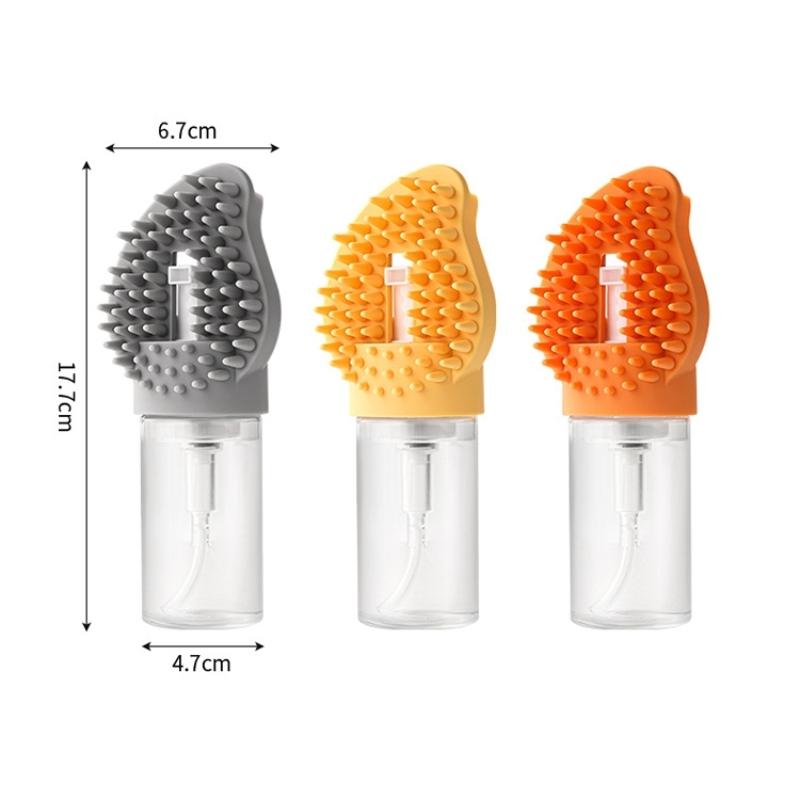 Spazzola per Bagno Animale Domestico Multifunzionale Silicone Strofinare Facile da Pulire Animali Gatti Cani Bagno Spazzola da Bagno Spazzola Massaggiante Forniture per Animali Domestici