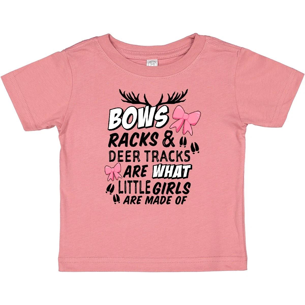 

Inktastic Hunting Season Bows Racks & Deer Tracks Baby T-Shirt Toddler Girl Hunt 150