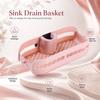 Kitchen Sink Shelf Rack Over The Counter For Storage Draining Basket No Installation Required Food Grade PP Material