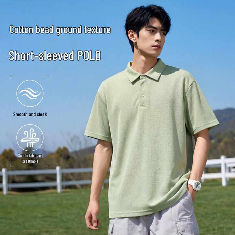 JEEP SPIRIT Men's Casual Pullover & Five-Point Shorts Set