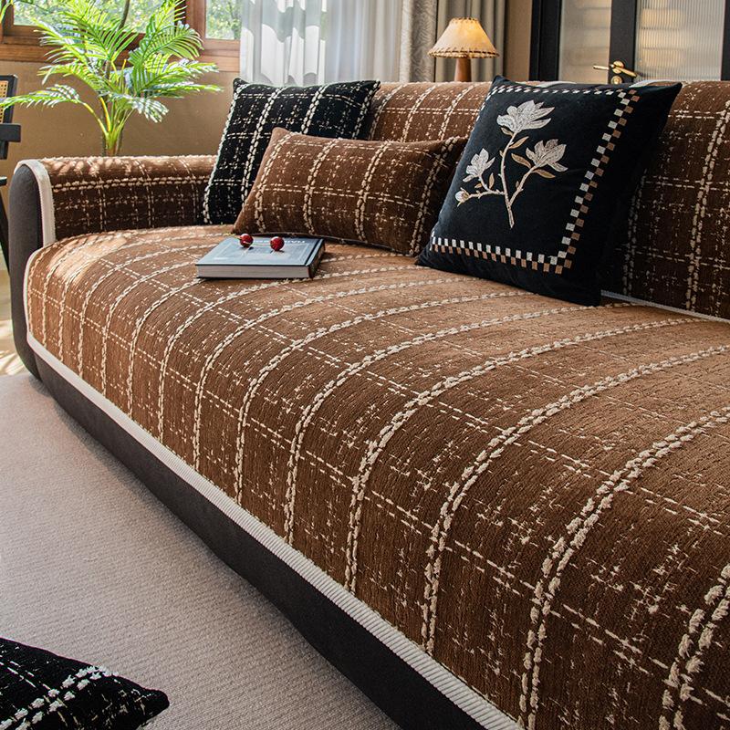 Modern Simple Wind Chenille Sofa Cushion  New Four-Season Universal Seat Cushion Non-Slip Sofa Cover Cover