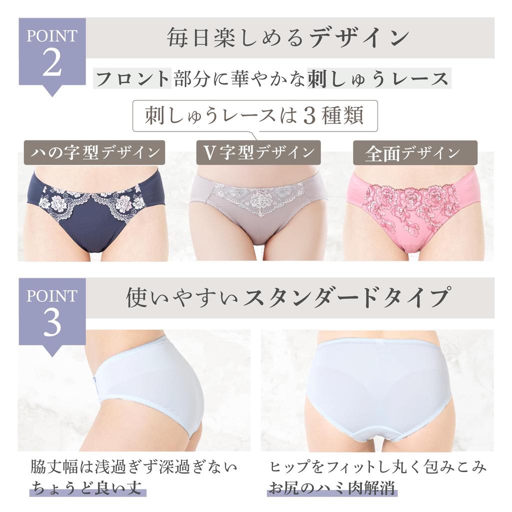 VieCet Stretch Panty Plus Floral Lace Dark Women's 4-Piece Set, Size, Embroidery, (WS0012-4L, 4)